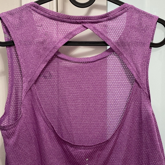 Nike Dri-Fit Purple Mesh Tank Top with Open Back - Picture 6 of 6